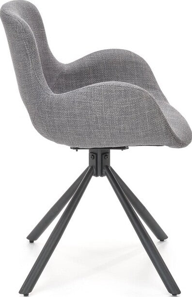 Kitchen Chair K475 | size: Width: 59cm, Height: 81cm, Depth: 58cm | color: Gray | image: 2 | variant: 1003337