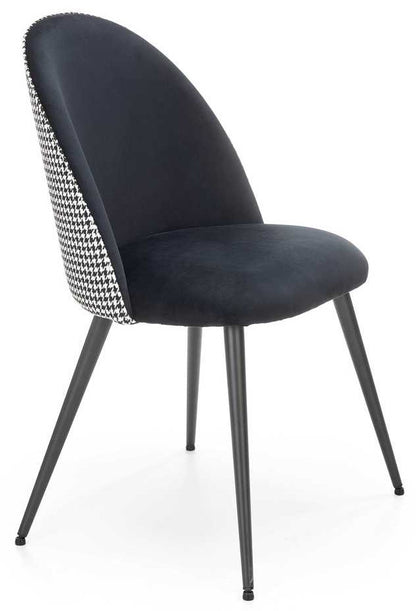 Kitchen Chair K478 | size: Width: 49cm, Height: 84cm, Depth: 54cm | color: White/Black | image: 1 | variant: 1016790