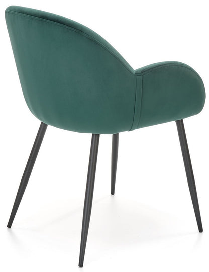 Kitchen Chair K480-C | size: Width: 59cm, Height: 79cm, Depth: 59cm | color: Green | image: 4 | variant: 1016801
