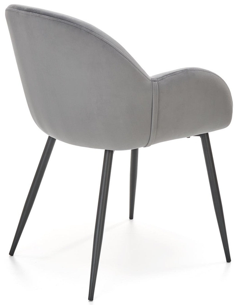 Kitchen Chair K480 | size: Width: 59cm, Height: 79cm, Depth: 59cm | color: Gray | image: 4 | variant: 1016802