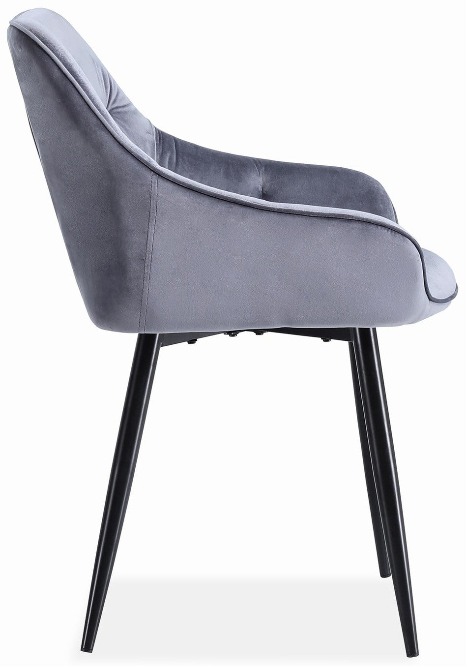 Kitchen Chair K487 | size: Width: 56cm, Height: 81cm, Depth: 65cm | color: Gray | image: 3 | variant: 1003347