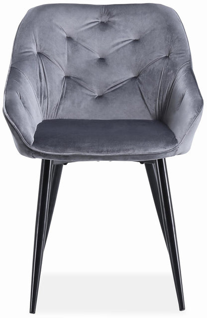 Kitchen Chair K487 | size: Width: 56cm, Height: 81cm, Depth: 65cm | color: Gray | image: 4 | variant: 1003347