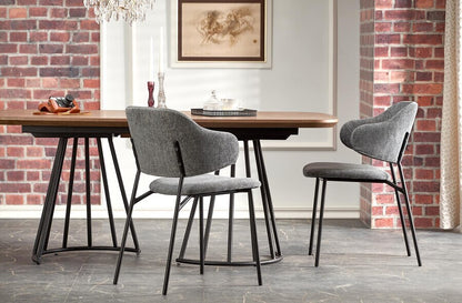 Kitchen Chair K497 | size: Width: 52cm, Height: 82cm, Depth: 62cm | color: Gray | image: 3 | variant: 1003376