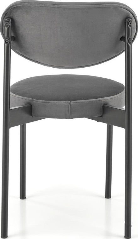 Kitchen Chair K509 | size: Width: 42cm, Height: 80cm, Depth: 48cm | color: Gray | image: 2 | variant: 1003399