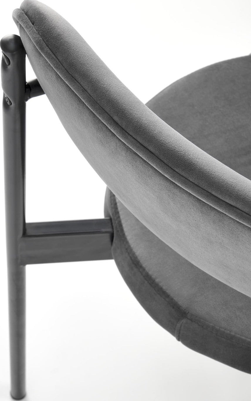 Kitchen Chair K509 | size: Width: 42cm, Height: 80cm, Depth: 48cm | color: Gray | image: 3 | variant: 1003399