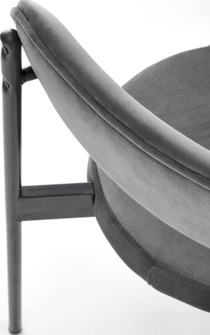 Kitchen Chair K509 | size: Width: 42cm, Height: 80cm, Depth: 48cm | color: Gray | image: 3 | variant: 1003399