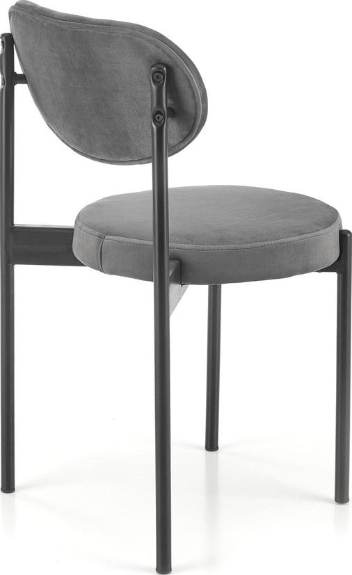 Kitchen Chair K509 | size: Width: 42cm, Height: 80cm, Depth: 48cm | color: Gray | image: 4 | variant: 1003399
