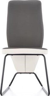 Kitchen Chair Kaunas | size: Width: 45cm, Height: 96cm, Depth: 57cm | color: White/Grey | image: 3 | variant: 1002216