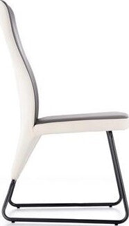 Kitchen Chair Kaunas | size: Width: 45cm, Height: 96cm, Depth: 57cm | color: White/Grey | image: 5 | variant: 1002216