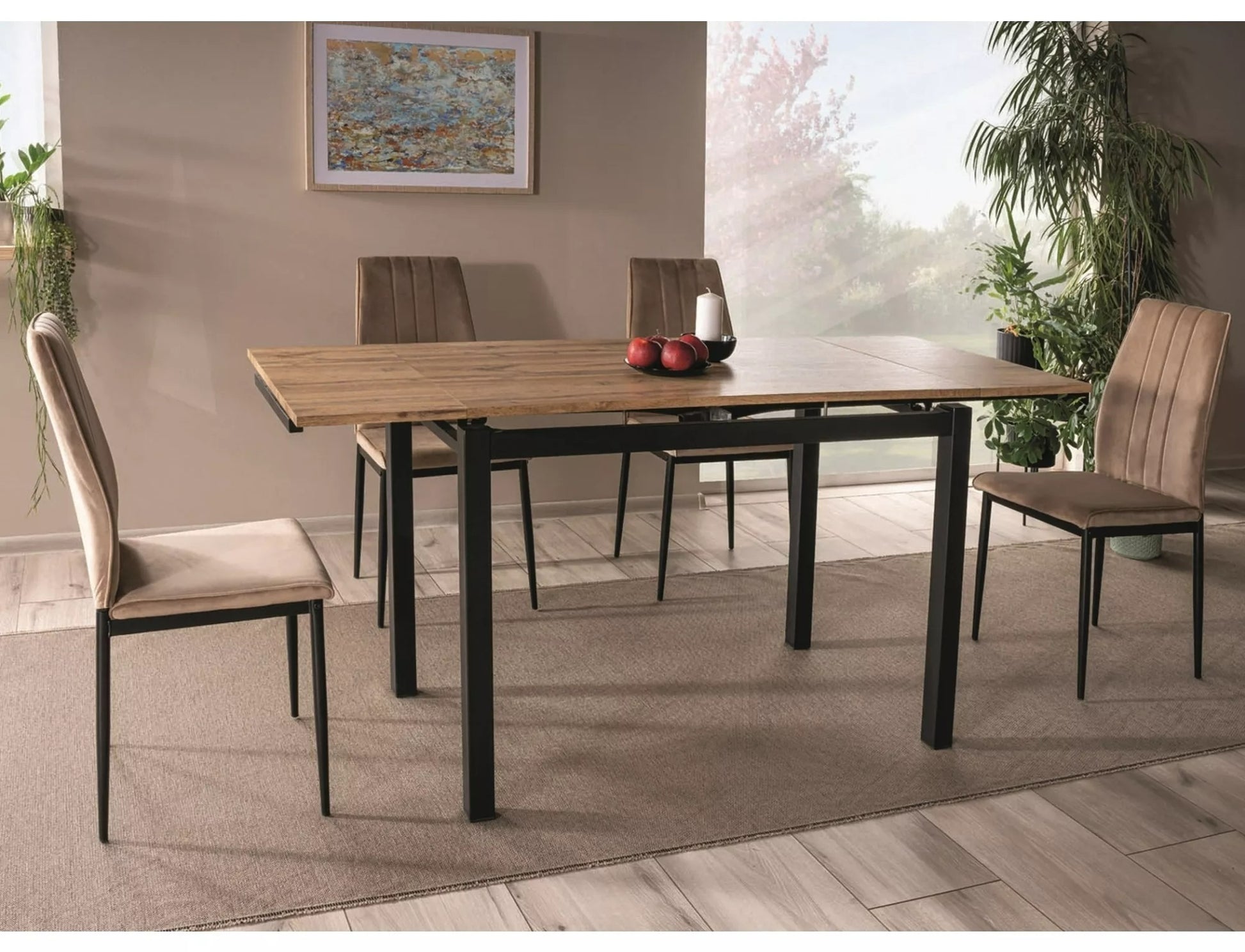 Kitchen Chair Kigali | size: Width: 44cm, Height: 93cm, Depth: 39cm | color: Beige | image: 3 | variant: 1003962