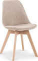 Kitchen Chair Klaipeda | size: Width: 48cm, Height: 83cm, Depth: 54cm | color: Beige | image: 1 | variant: 1002219