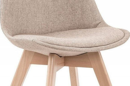 Kitchen Chair Klaipeda | size: Width: 48cm, Height: 83cm, Depth: 54cm | color: Beige | image: 2 | variant: 1002219