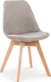 Kitchen Chair Klaipeda | size: Width: 48cm, Height: 83cm, Depth: 54cm | color: Gray | image: 1 | variant: 1002220