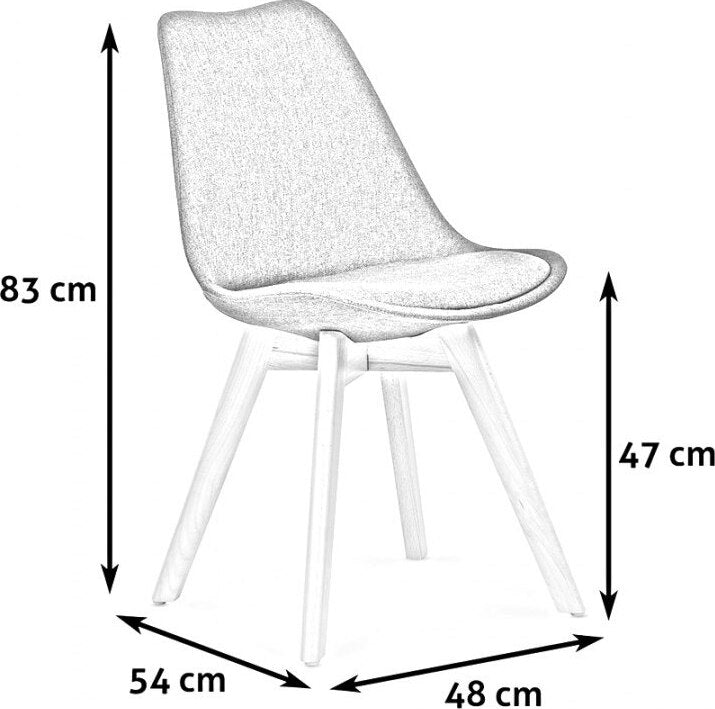 Kitchen Chair Klaipeda | size: Width: 48cm, Height: 83cm, Depth: 54cm | color: Green | image: 2 | variant: 1002222