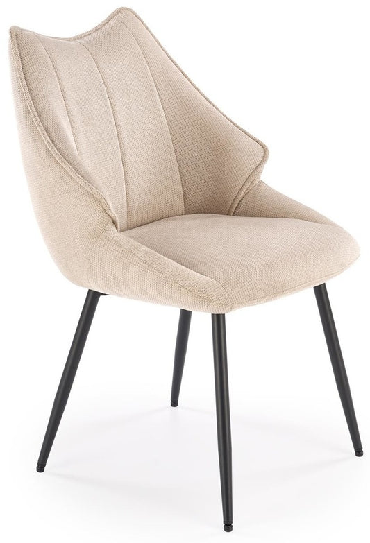 Kitchen Chair Le Mans | size: Width: 55cm, Height: 87cm, Depth: 60cm | color: Beige | image: 0 | variant: 1002621