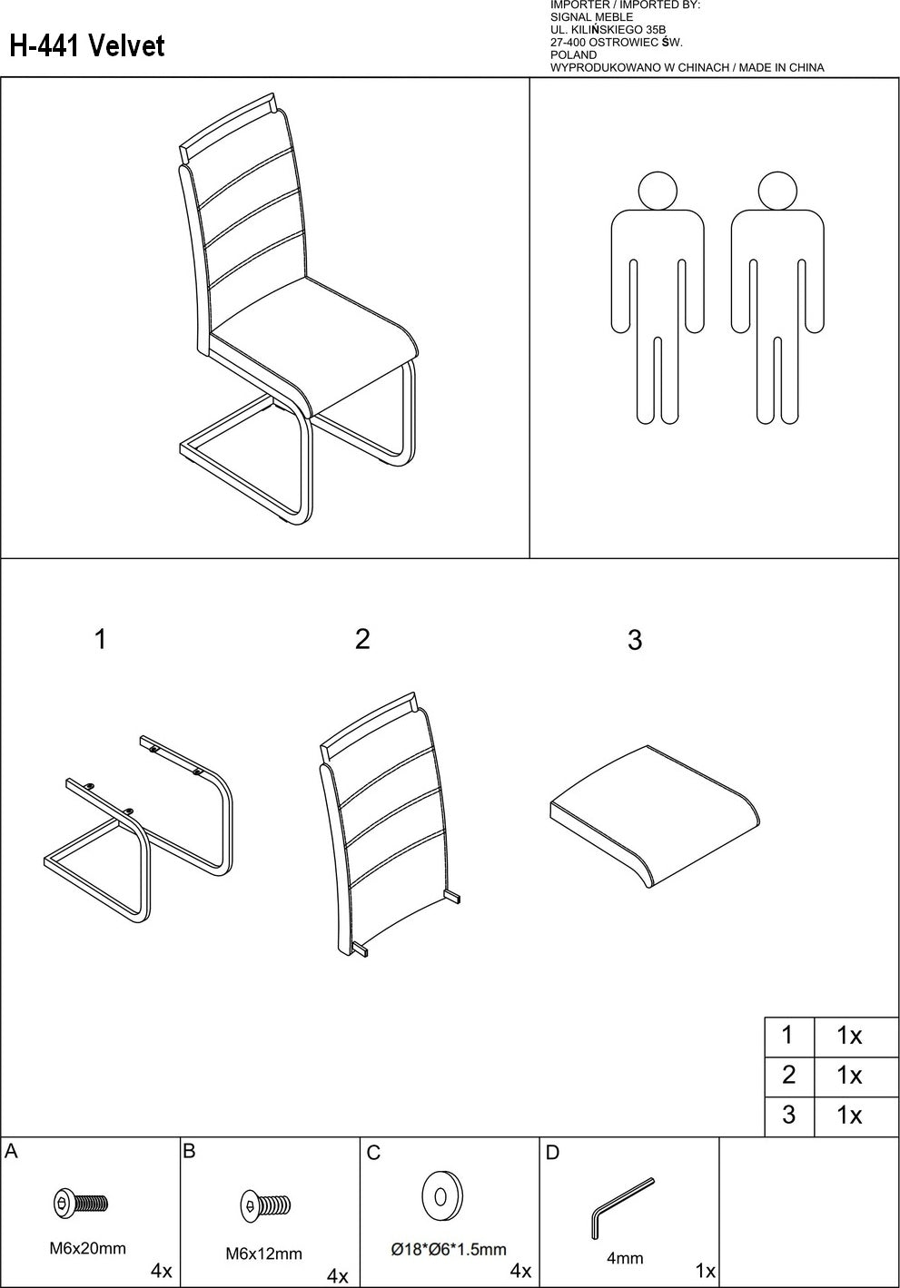 Kitchen Chair Leningrad | size: Width: 41cm, Height: 102cm, Depth: 42cm | color: Black | image: 5 | variant: 1003630