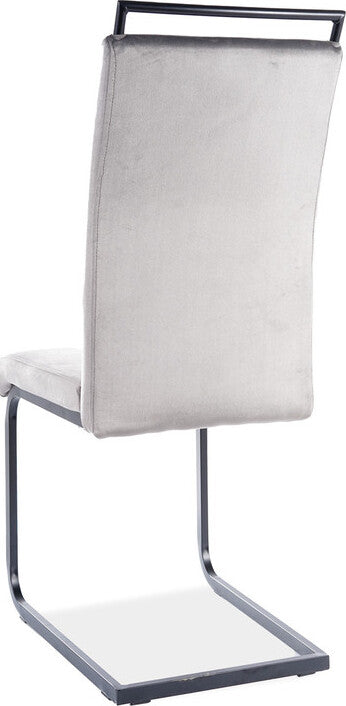 Kitchen Chair Leningrad | size: Width: 41cm, Height: 102cm, Depth: 42cm | color: Gray | image: 2 | variant: 1003631