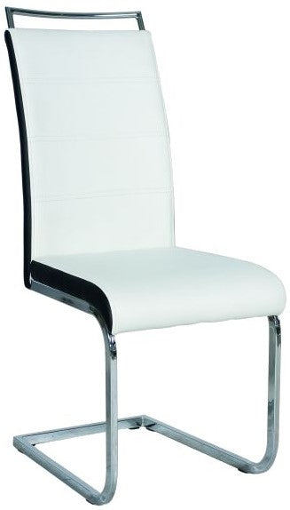 Kitchen Chair Leningrad | size: Width: 41cm, Height: 102cm, Depth: 42cm | color: White | image: 1 | variant: 1003622