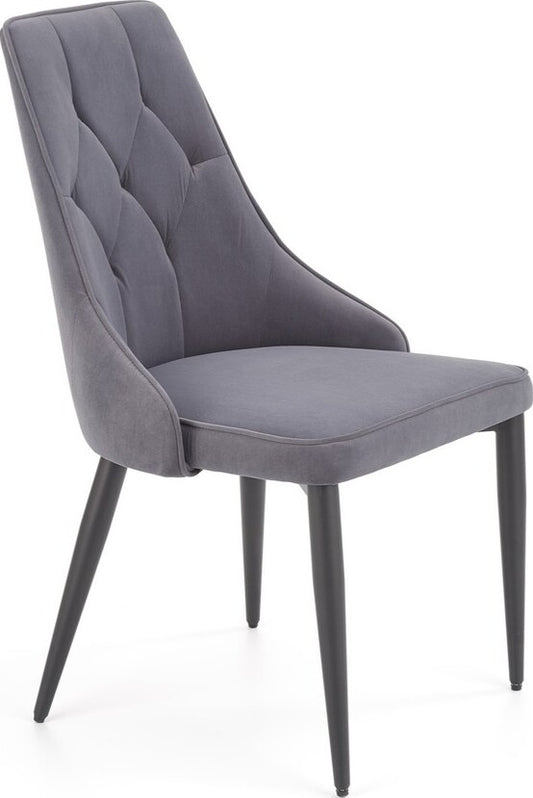 Kitchen Chair Ljubljana | size: Width: 52cm, Height: 90cm, Depth: 57cm | color: Gray | image: 1 | variant: 1002267
