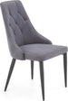 Kitchen Chair Ljubljana | size: Width: 52cm, Height: 90cm, Depth: 57cm | color: Gray | image: 1 | variant: 1002267