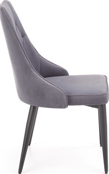 Kitchen Chair Ljubljana | size: Width: 52cm, Height: 90cm, Depth: 57cm | color: Gray | image: 3 | variant: 1002267