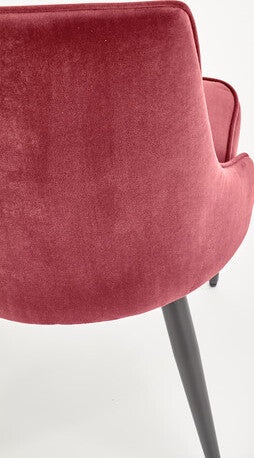 Kitchen Chair Ljubljana | size: Width: 52cm, Height: 90cm, Depth: 57cm | color: Red | image: 3 | variant: 1002269
