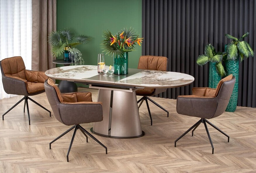 Kitchen Chair Logrono | size: Width: 61cm, Height: 85cm, Depth: 61cm | color: Brown | image: 2 | variant: 1002534