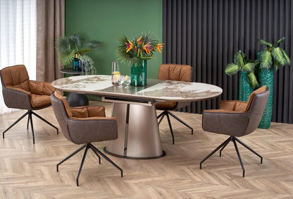Kitchen Chair Logrono | size: Width: 61cm, Height: 85cm, Depth: 61cm | color: Brown | image: 2 | variant: 1002534