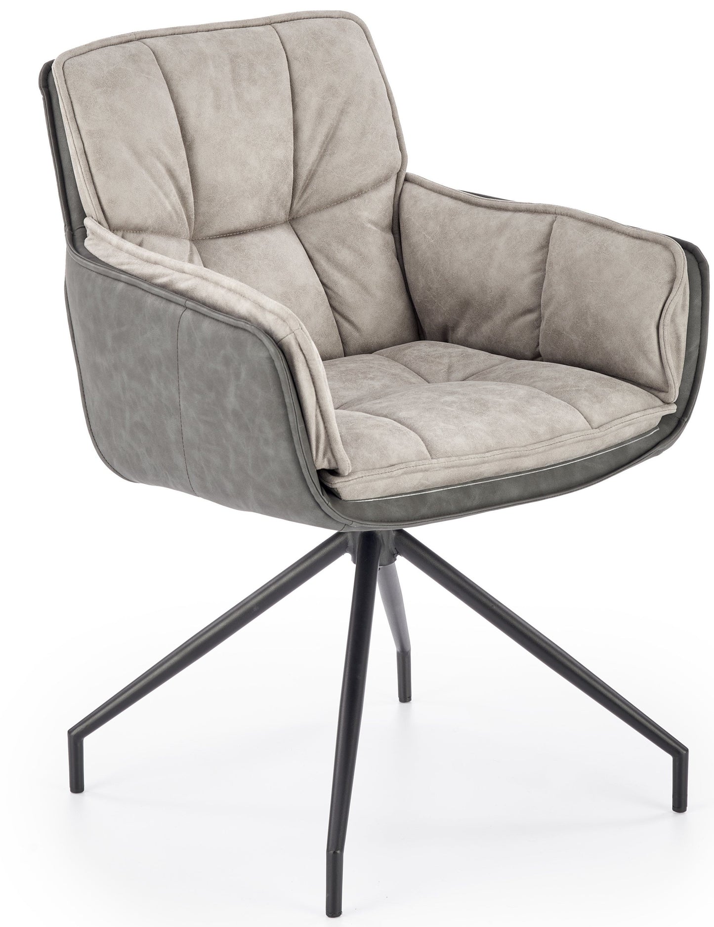 Kitchen Chair Logrono | size: Width: 61cm, Height: 85cm, Depth: 61cm | color: Gray | image: 0 | variant: 1002535