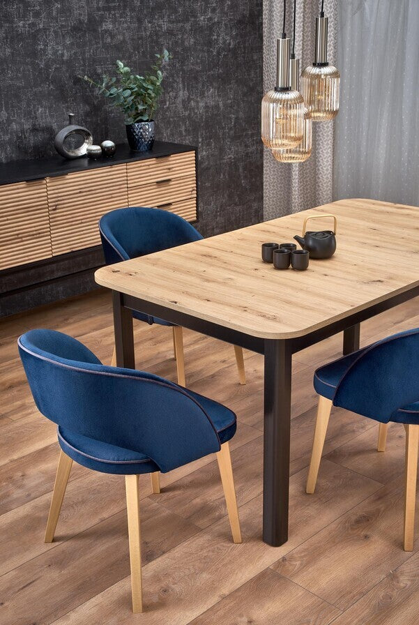 Kitchen Chair Lyon | size: Width: 51cm, Height: 78cm, Depth: 57cm | color: Blue | image: 8 | variant: 1002558