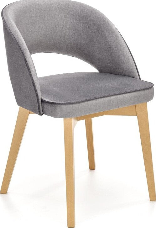Kitchen Chair Lyon | size: Width: 51cm, Height: 78cm, Depth: 57cm | color: Gray | image: 1 | variant: 1002559