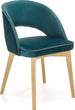 Kitchen Chair Lyon | size: Width: 51cm, Height: 78cm, Depth: 57cm | color: Green | image: 1 | variant: 1002557