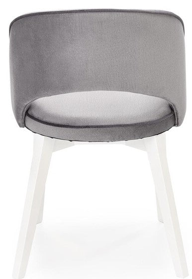 Kitchen Chair Lyon | size: Width: 51cm, Height: 78cm, Depth: 57cm | color: White/Grey | image: 5 | variant: 1002555