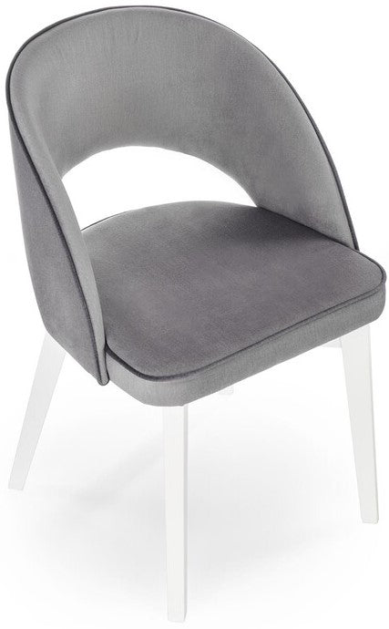 Kitchen Chair Lyon | size: Width: 51cm, Height: 78cm, Depth: 57cm | color: White/Grey | image: 6 | variant: 1002555