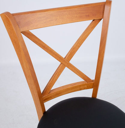 Kitchen Chair Maidstone | size: Width: 43cm, Height: 90.5cm, Depth: 43cm | color: Black | image: 5 | variant: 1000872