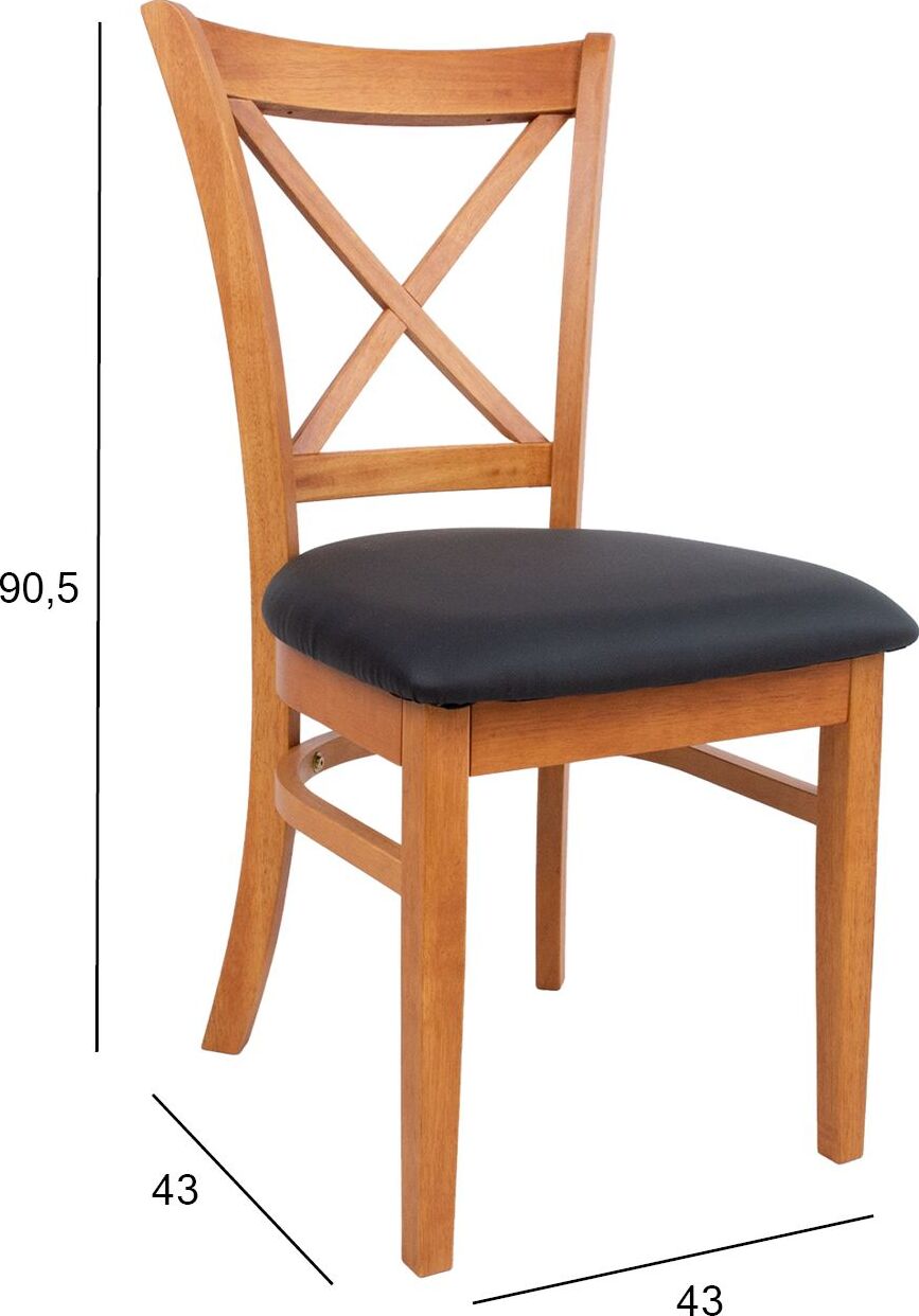 Kitchen Chair Maidstone | size: Width: 43cm, Height: 90.5cm, Depth: 43cm | color: Black | image: 7 | variant: 1000872