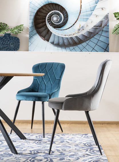 Kitchen Chair Makkah | size: Width: 52cm, Height: 91cm, Depth: 45cm | color: Gray | image: 4 | variant: 1003662