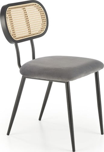 Kitchen Chair Malaga | size: Width: 53cm, Height: 84cm, Depth: 60cm | color: Gray | image: 0 | variant: 1002488