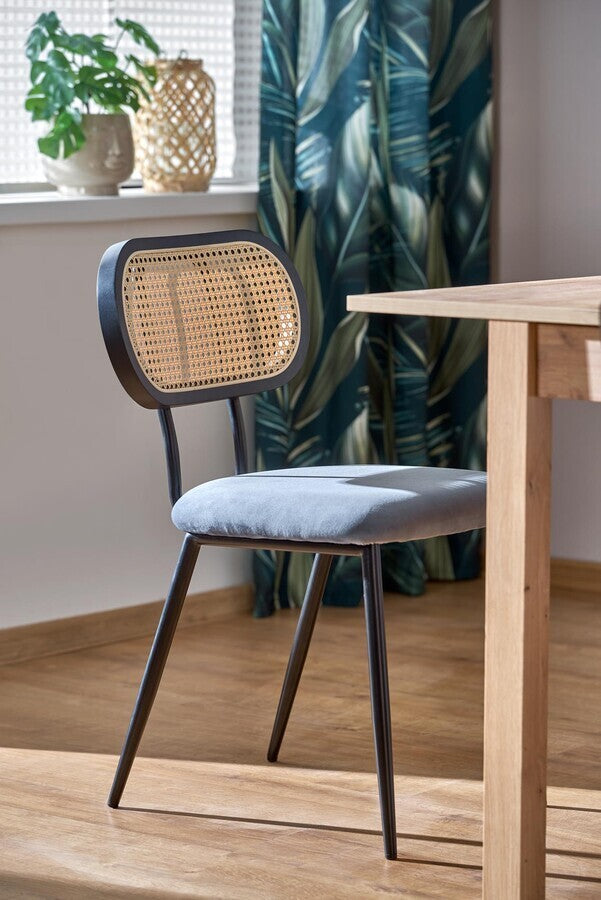 Kitchen Chair Malaga | size: Width: 53cm, Height: 84cm, Depth: 60cm | color: Gray | image: 3 | variant: 1002488