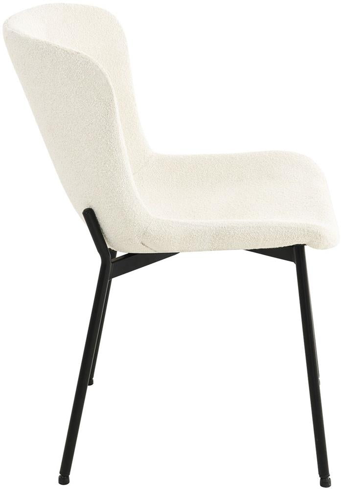 Kitchen Chair Manolo | size: Width: 48cm, Height: 83cm, Depth: 59cm | color: White | image: 3 | variant: 1003620