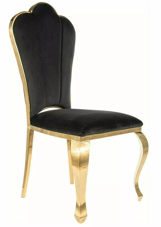 Kitchen Chair Margate | size: Width: 53cm, Height: 111cm, Depth: 46cm | color: Black | image: 0 | variant: 1007935