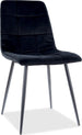 Kitchen Chair Medina | size: Width: 47cm, Height: 87cm, Depth: 41cm | color: Black | image: 1 | variant: 1003681