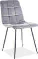 Kitchen Chair Medina | size: Width: 47cm, Height: 87cm, Depth: 41cm | color: Gray | image: 1 | variant: 1003669