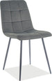 Kitchen Chair Medina | size: Width: 47cm, Height: 87cm, Depth: 41cm | color: Gray | image: 1 | variant: 1003682