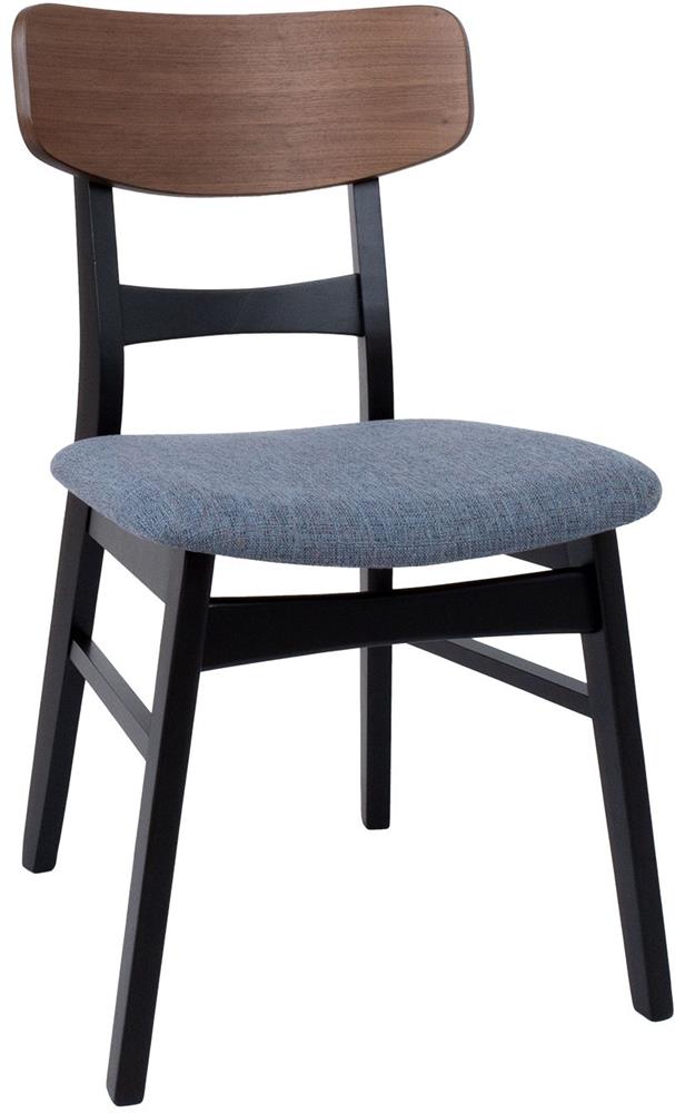 Kitchen Chair Mia | size: Width: 47cm, Height: 78cm, Depth: 52cm | color: Black | image: 1 | variant: 1017023