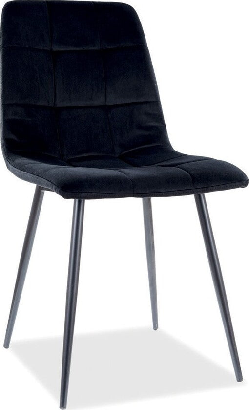 Kitchen Chair Mila 1 | size: Width: 47cm, Height: 87cm, Depth: 41cm | color: Black | image: 1 | variant: 1003805