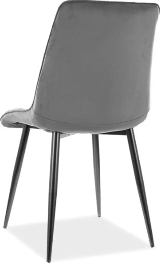 Kitchen Chair Mila 1 | size: Width: 47cm, Height: 87cm, Depth: 41cm | color: Gray | image: 2 | variant: 1003806