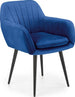 Kitchen Chair Minsk | size: Width: 58cm, Height: 80cm, Depth: 53cm | color: Blue | image: 1 | variant: 1002357