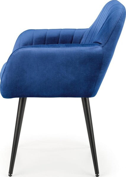 Kitchen Chair Minsk | size: Width: 58cm, Height: 80cm, Depth: 53cm | color: Blue | image: 2 | variant: 1002357