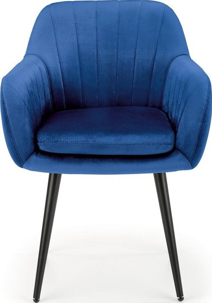 Kitchen Chair Minsk | size: Width: 58cm, Height: 80cm, Depth: 53cm | color: Blue | image: 4 | variant: 1002357